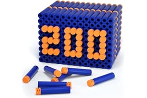 BRIGAMO Premium 200 pezzi Elite 2.0 Blaster Gun Frecce con Waffle Warhead per una maggiore portata e una migliore precisione di colpo