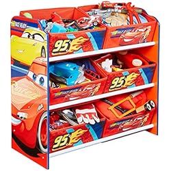 Disney Cars - Meuble de rangement pour chambre d'enfant avec 6 bacs