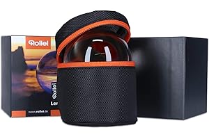 Bola de Cristal K9, Rollei Bola de Vidrio 110mm Transparente Bola de Lente con Bolsa de Almacenamiento y Paño de Limpieza de Microfibra para Fotografia Decoración