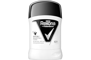 REXONA MEN Invisible on Black & White Clothes Anti-transpirant Stick pour Homme 50 ml