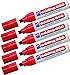 Produktbild edding Permanentmarker 800, nachfüllbar, 4 - 12 mm, 5er Packung | Verschiedene Farben (Rot)