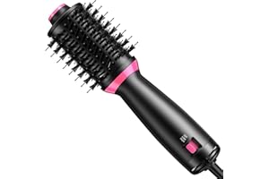 BKXCHA 3w1 Szczotka do włosów na gorące powietrze, podwójne napięcie One-Step Ionen Hair Dryer Brush