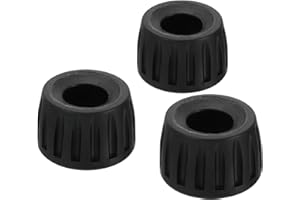 PATIKIL Universal 17mm ID Gummi Stativfüße 3 Pack rutschfest Stativ Ersatz Teile für Kamera Dreifüße Einbeinstativ Schwarz