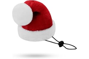 KONVINIT Weihnachtsmütze Hund Klein Weihnachtsmütze für Hunde,Weihnachtsmütze Katze Nikolausmütze Hund Santa Mütze für Welpen Kleine Katzen Hunde,rot Size S