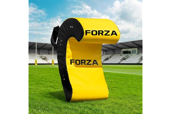 FORZA Ruck & Roll Bouclier de Rugby | Bouclier d'Entraînement Robuste avec Extérieur en PVC Résistant à la Déchirure et Imperméable | Noyau en Mousse Souple | Tailles Junior et Senior