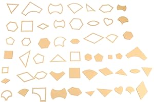 GLOGLOW 54 STÜCKE Klaren Acryl Muster Schablone Vorlage Set Tragbare Leder Handwerk Quilten Nähen Werkzeug DIY Vorlagen