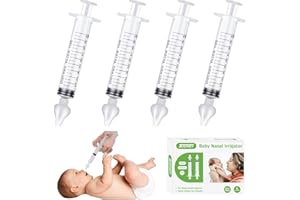 JUSONEY Nasendusche Baby – Profi-Baby Nasendusche, Mit Hochwertigen Nasenaufsätzen, aus Silikon, Sauber und wiederverwendbarer (4 stück)