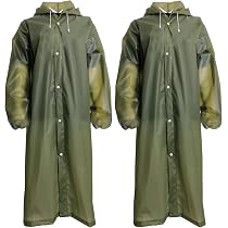 Poncho De Pluie Imperméable Fayemint - 2 Pièces - Cape Avec Capuche Pour Rando, Camping Et Vélo