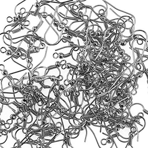 Ganchos para zarcillos  200 piezas  18 mm  Con empaque de ventas de Kare & Kind