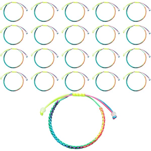 Sitrda 9 stks Vriendschap Gevlochten Armband Handgemaakte Gevlochten Pols Enkelarmbanden Draad, Gemiddelde Maat 5.5 tot 10 (Willekeurige Kleur