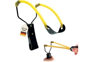 Instinktive-Oase® Steinschleuder Schleuder Zwille mit hoher Schusskraft und Präzision | Super Slingshot für Anfänger sowie Fortgeschrittene | Slingshot für mehr Erfolg beim Tongugeln schießen