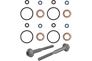 CAR-PARTS24 Lot de 4 joints d'étanchéité pour injecteur + 2 vis pour VAG 1.6 TDI CAYB CAYA CAYE CAYD CLNA