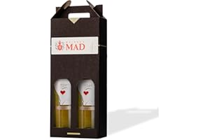 Weingut MAD Wein-Geschenk-Set 'Herztröpferl' | 2x Weiß-Wein lieblich | Geschenke für Wein-Liebhaber | Wein-Geschenke für Frauen & Männer | Wein-Präsent