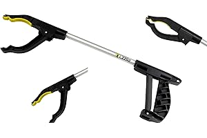 LZZAZ (Pack of 50/25/10/4/2/1) Small Litter Pickers for Children with Magnet Claw, 16"~42cm Handy Assist Grabbers for Disabled, Mobility aids Grabber Stick Heavy Duty Rubbish Picker (42 cm,1-Pack)