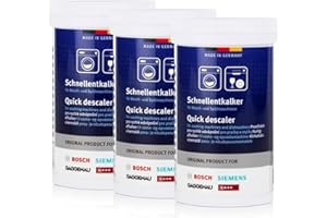 BSH Lot de 3 détartrants rapides 250 g – pour lave-linge et lave-vaisselle, détartrant
