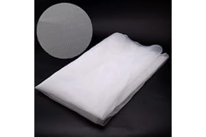 TUCIYKE Tessuto serigrafico per serigrafia, 110 maglie 43t bianco per serigrafia (3 m di lunghezza x 127 cm di larghezza)