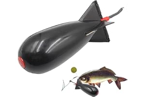 LAMBO Bombe Spod de pêche, mangeoires pour pêche à la Carpe, Lanceur d'appâts Portable PP mangeoire de Carpe Grande Bombe Flotteur leurre Porte-appât mangeoire de pêche, 14.5cm