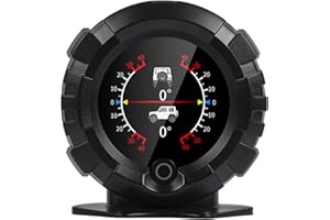 MR CARTOOL M96 KFZ Neigungsmesser OBD2 Digital GPS Tachometer Auto Geschwindigkeitsmesser HUD Anzeige Clinometer Tacho mit Übergeschwindigkeitsalarm Kompass für Fahrzeuge SUV Offroad