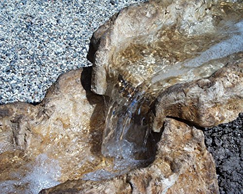 Wasserkaskaden Wasserfall Weser Verlängerung Fels, Beige/Braun, 70 x 55 x 16 cm - 2