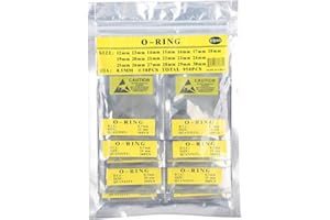 JENNGAOO Uhren O-Ring, 0,5 mm/0,6 mm/0,7 mm wasserdichte Uhrendichtungen Gummidichtungsscheiben für Uhrenrückseiten, Größe 12-30 mm(950Pcs - 0.5mm)