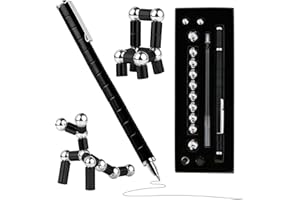 Zynxel Magnetischer Stift zur Stressabbau, Magnet Fidget Pen für Erwachsene, Multifunktions Kugelschreiber als Geschenk für Männer, Frauen, Teenager (Weihnachten, Geburtstag, Vatertag)