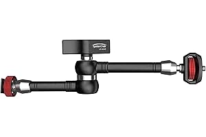 IFOOTAGE Magiczne ramię kamery 9,5", ruchome ramię Magic z uchwytem na zimne buty 1/4", do lustrzanek cyfrowych/monitora LCD / kamery sportowej, obciążenie do 6 kg, Spider Crab LT4-5,5
