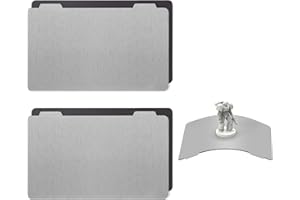 LALAGO Lot 2 Plateau Imprimante 3D, Plateau Magnétique Plateformes pour Imprimante 3D en Résine, 135x80mm, avec Double Poignée, Plate Forme Imprimante 3D pour Anycubic Ponton/Anycubic Photon-S DLP SLA