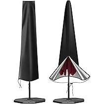 Housse De Parasol Déporté Toutes Saisons - Anthracite - Protection Durable