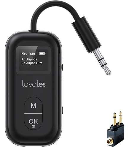 Adattatore Bluetooth 5.3 Per Aereo - Trasmettitore Audio Con Dual Link E Bassa Latenza - Foto 6