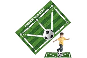 Mineup Mata treningowa do piłki nożnej, 60 x 90 cm, mata do piłki nożnej, wyciszająca mata treningowa, antypoślizgowa amortyzacja, idealna na prezent dla miłośników