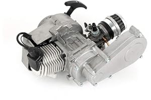 MINUS ONE 49CC 2-Takt Pocket Bike Getriebe Vergaser Set Motor Aluminum Minimotor Motor mit Vergaser Getriebe