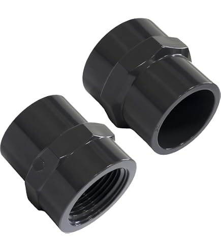 Manchon PVC Femelle/Femelle Ezfitt - 40mm X 1''1/4, à Visser Et à Coller, Pour Raccordement De Tuyaux - 7