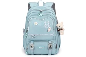 LANSHIYA School Bag for Girls Solid Color Casual Backpack Elementary Children's Backpacks Kids Book Bag for Middle School Students