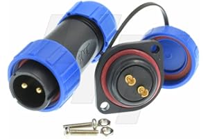 HANGTON CONNECT HangTon HE21 2 Pin LED Lampada Pannello Impermeabile Aviazione Connettore Cavo Plug & Panel Mount Socket