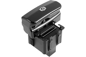 KNOCERY Bouton frein à main, Interrupteur de frein à main électronique OEM 470703, bouton frein de parking pour C4, C4 Picasso 1, Grand Picasso 1, DS4 (2006-2019) 3008 5008, Noir brillant