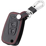 Leder Autoschlüssel Case Für Ford Mustang 2018-2019 | 3-Tasten Cover In Hochwertigem Leder