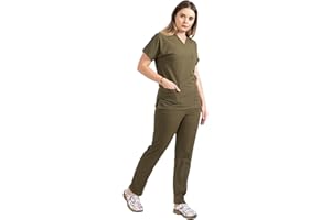 ELLYSHINE Professional Medical Uniforms & Scrubs - Soft Stretch Fabric Scrubs Uniforms Women Set - Scrub Top and Scrub Bottom