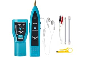 JENABOM 7 in 1 Network Cable Tracker POE Tester, POE Voltage Wire Tracker Finder LAN CAT5 CAT6 Ethernet RJ11 RJ45 Cable Tester Adjust Continuity-Check for Cable Collation-NO Battery