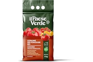 Il Paese Verde - Concime Pomodori Bio - Fertilizzante Organo Minerale NPK - Ideale per Pomodori e Solanacee - Con Calcio - Favorisce la Crescita e Migliora la Qualità - 4kg