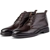 Jaka Genuine Leather Rubber Sole Long Men's Boots, Throat Boots, Postal
