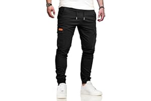 VMSUCIJ Pantalon Cargo Hombre Pantalones de Trabajo Hombre Casuales Elásticos Pantalón Jogger Largos Pants con Bolsillos