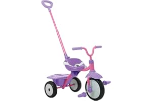 smarTrike- Triciclo Pieghevole e Stabile per Bambini Folding Fun, Colore Rosa/Lilla, 131-0200
