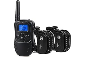 Wodondog Collar de Adiestramiento para Perros Recargable y Resistente al Agua con Vibración y Sonido, Rango Remoto de 300 Metros