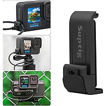 Copriobiettivo E Copriporta Batteria Per GoPro Hero 8 - Silicone E ABS Con Porta Ricarica USB-C - Foto 8