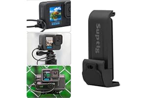Suptig cubierta de puerta de batería mejorada, puerta lateral de repuesto para GoPro Hero 13, 12, 11, 10, 9, resistente al agua y a la nieve IPX 6 impermeable