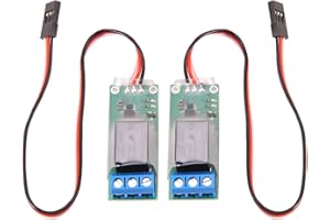 Agwuoetr 2 PièCes RC PWM Commutateur de Relais éLectronique pour Avion RC Bricolage ModèLe Feux de Navigation ContrôLeur Universel K1 Commutateur