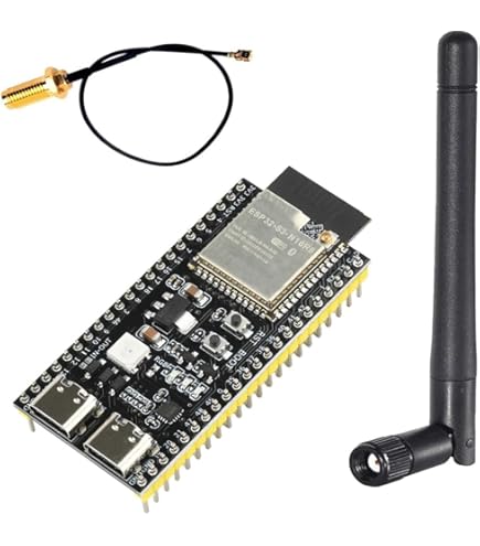 ESP32 Wrover DevKit Board met 4 MB RAM, compatibel met Arduino IDE (WiFi- module & Bluetooth, opvolger van de NodeMCU ESP8266) met Pinout en Tutorials in Engels
