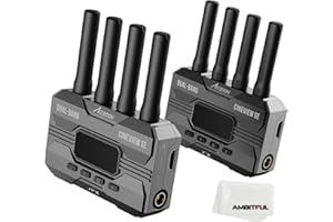 ACCSOON CineEye 2 Pro Wireless Transmission System 5Ghz Dual Channel 1080P 60fps Low Latency 350m + HDMI Line + D-TAP to DC Line for Camera Live Streaming