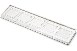 PRECIOUS & VALUABLE METALS PORQUE NO SOLO EL ORO RELUCE Base in metacrilato con 5 spazi per il set di cubi in metallo da 38,1 mm (W-Cu-Ti-Al-Mg).