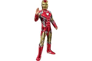 RUBIES Rubie's Official Marvel Avengers Endgame Iron Man Deluxe Childs Costume, Kids Superhero Fancy Dress